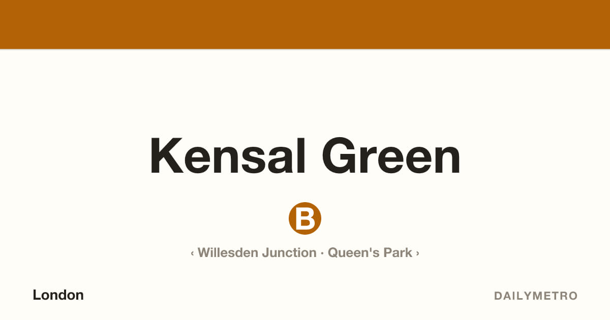Kensal Green station · Lines Bakerloo