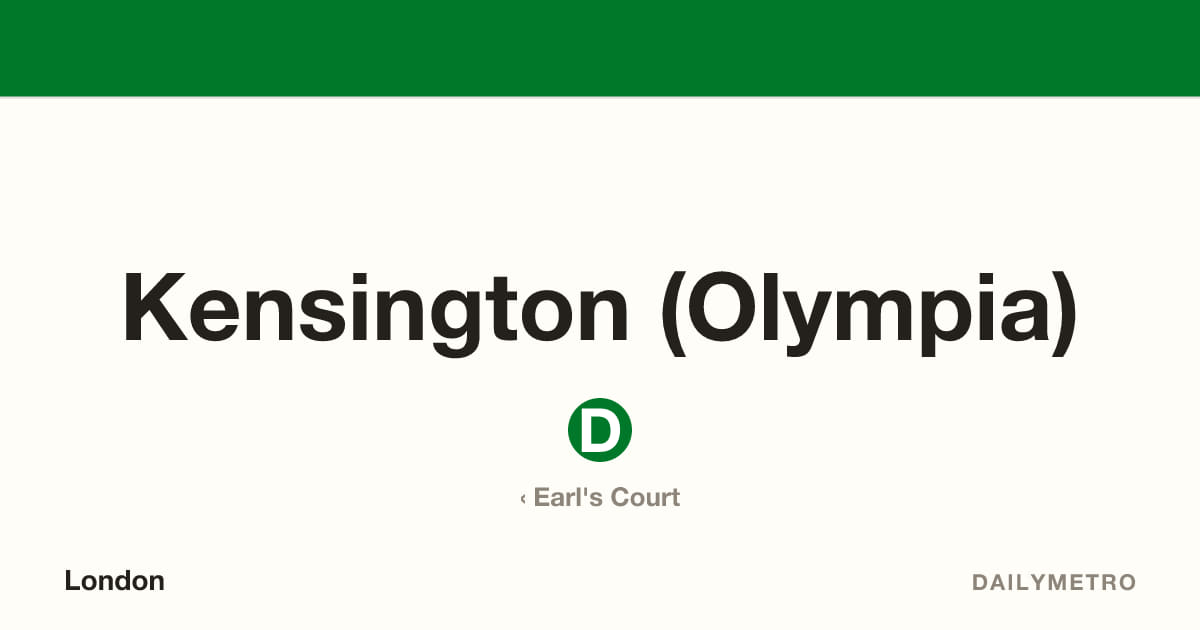 Kensington (Olympia) station · Lines District