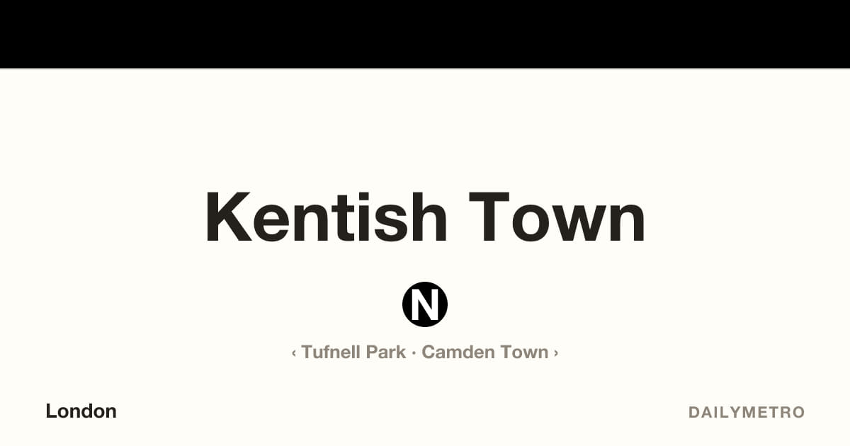 Kentish Town station · Lines Northern
