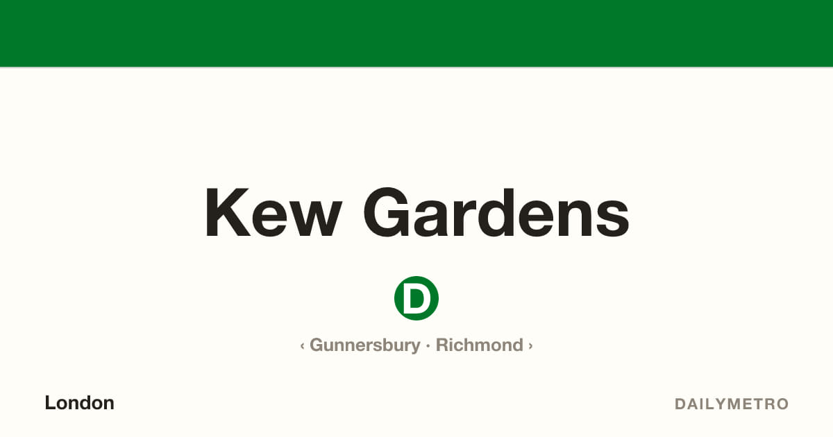 Kew Gardens station · Lines District