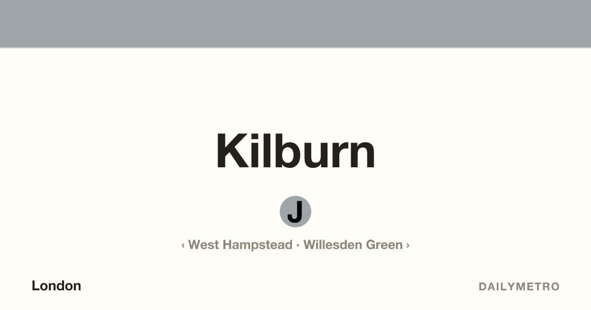Kilburn station · Lines Jubilee