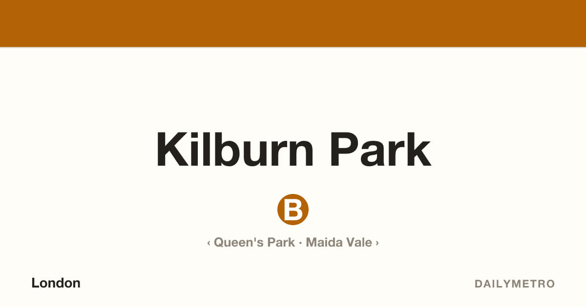 Kilburn Park station · Lines Bakerloo