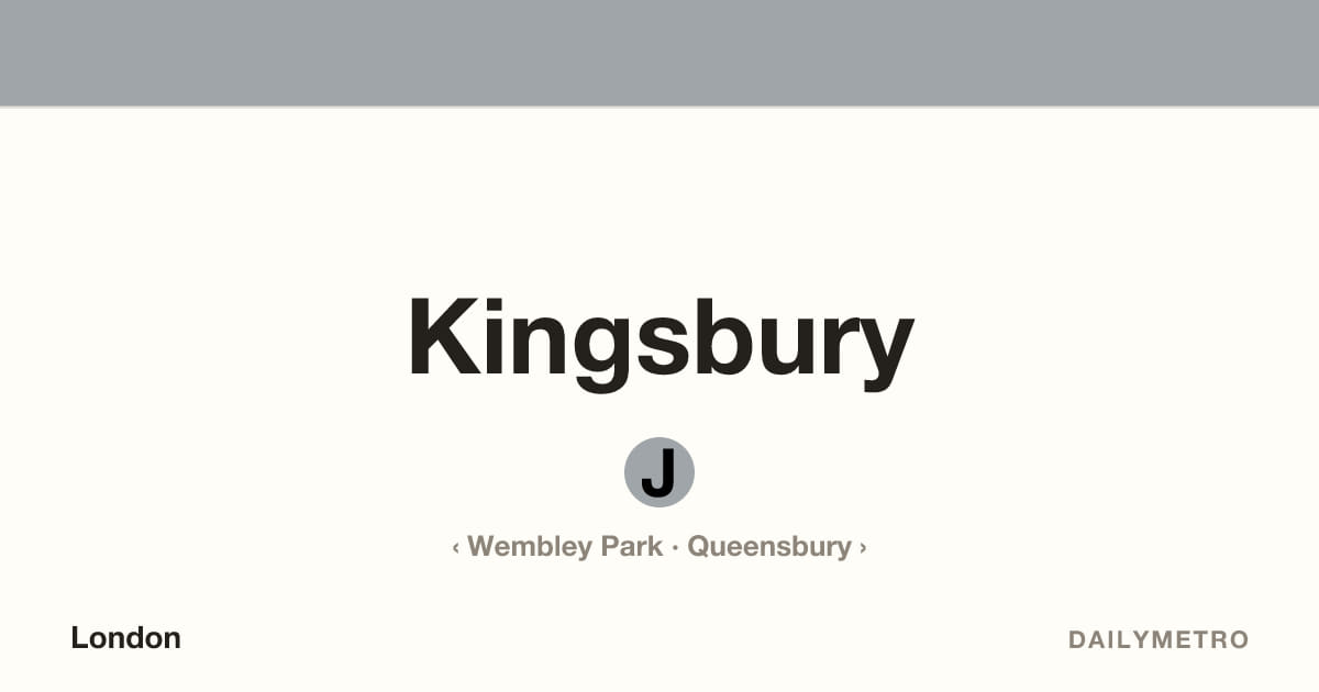 Kingsbury station · Lines Jubilee