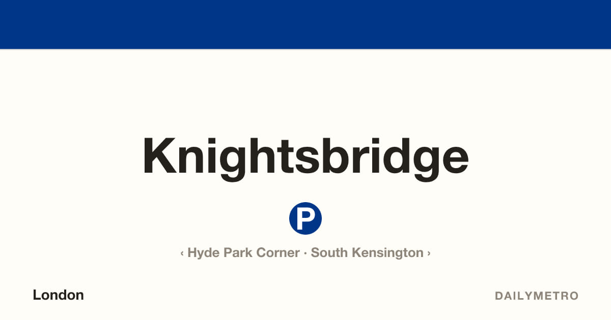 Knightsbridge station · Lines Piccadilly