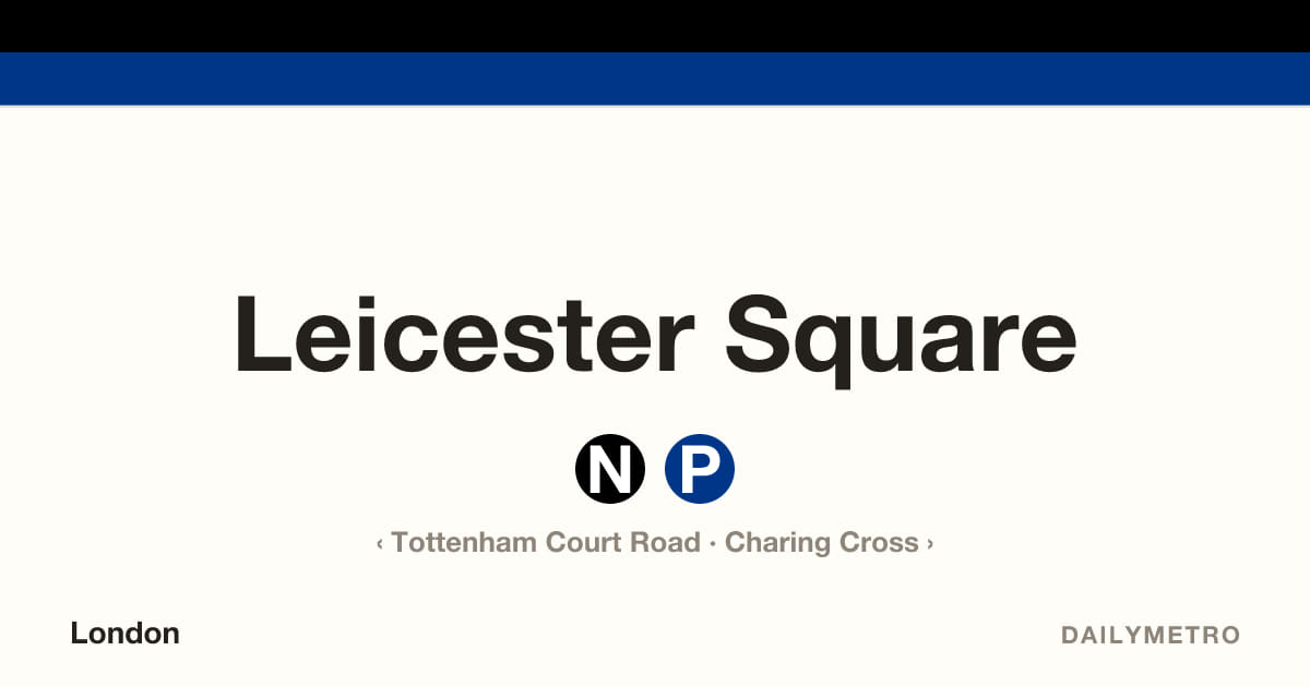 Leicester Square station · Lines Northern, Piccadilly
