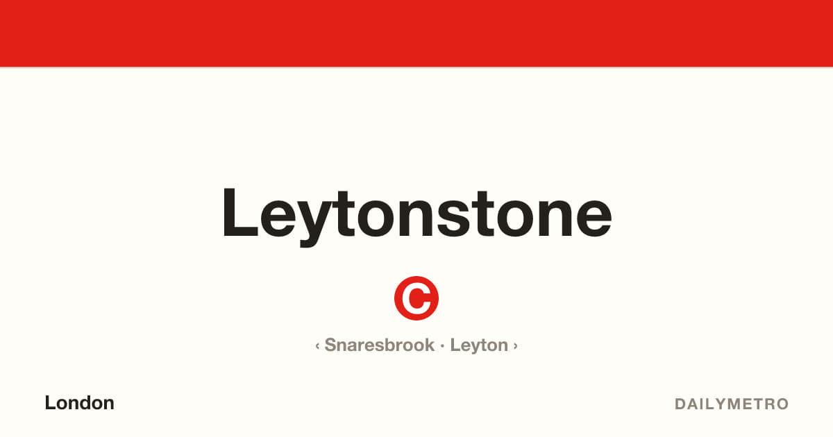 Leytonstone station · Lines Central