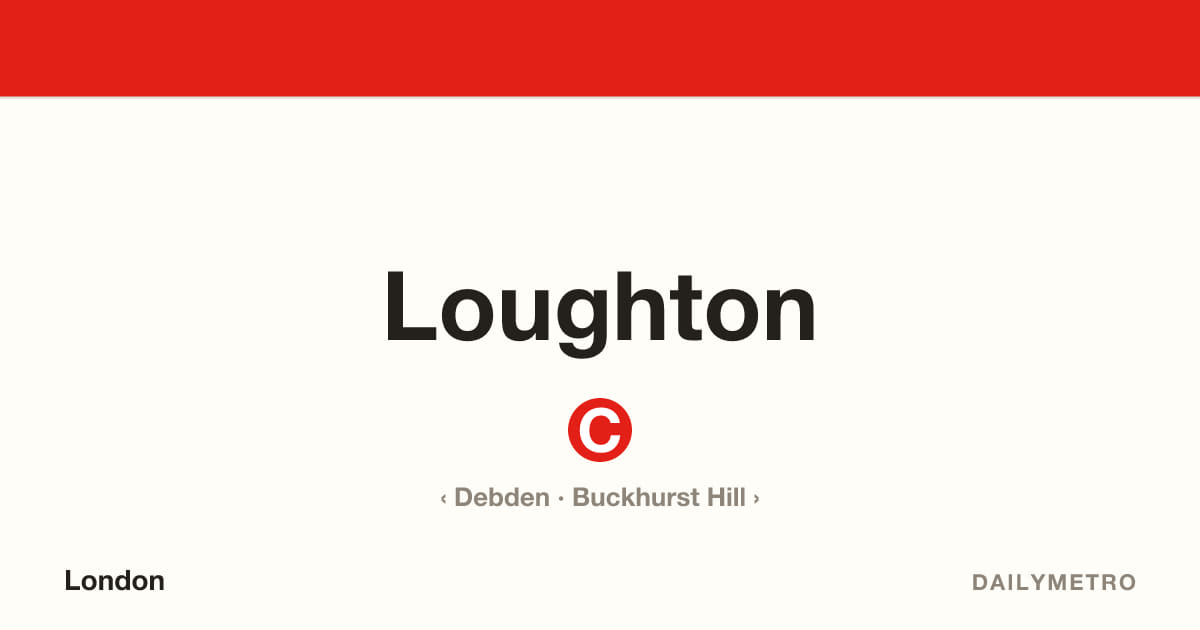 Loughton station · Lines Central