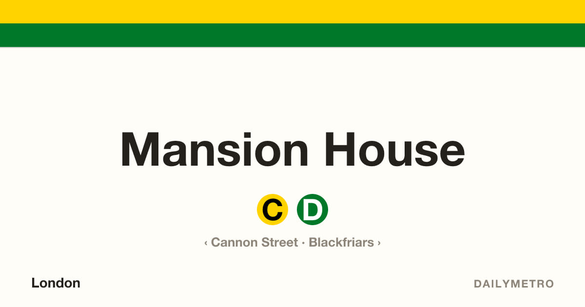 Mansion House station · Lines Circle, District