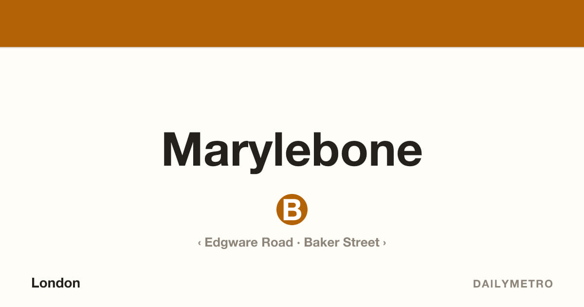 Marylebone station · Lines Bakerloo