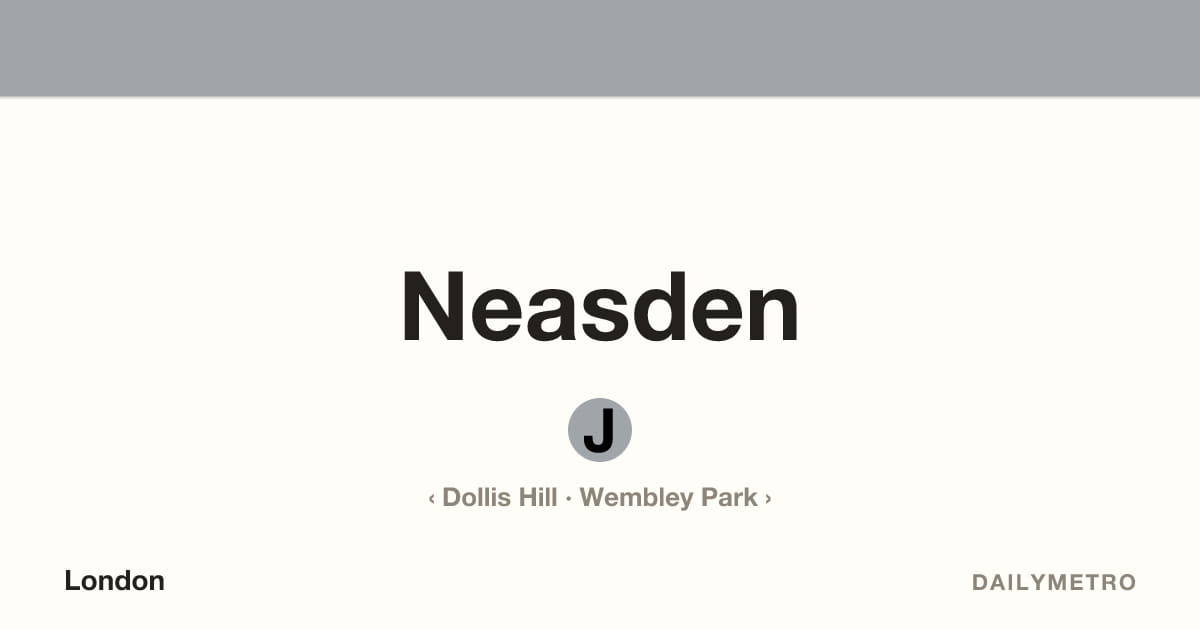 Neasden station · Lines Jubilee