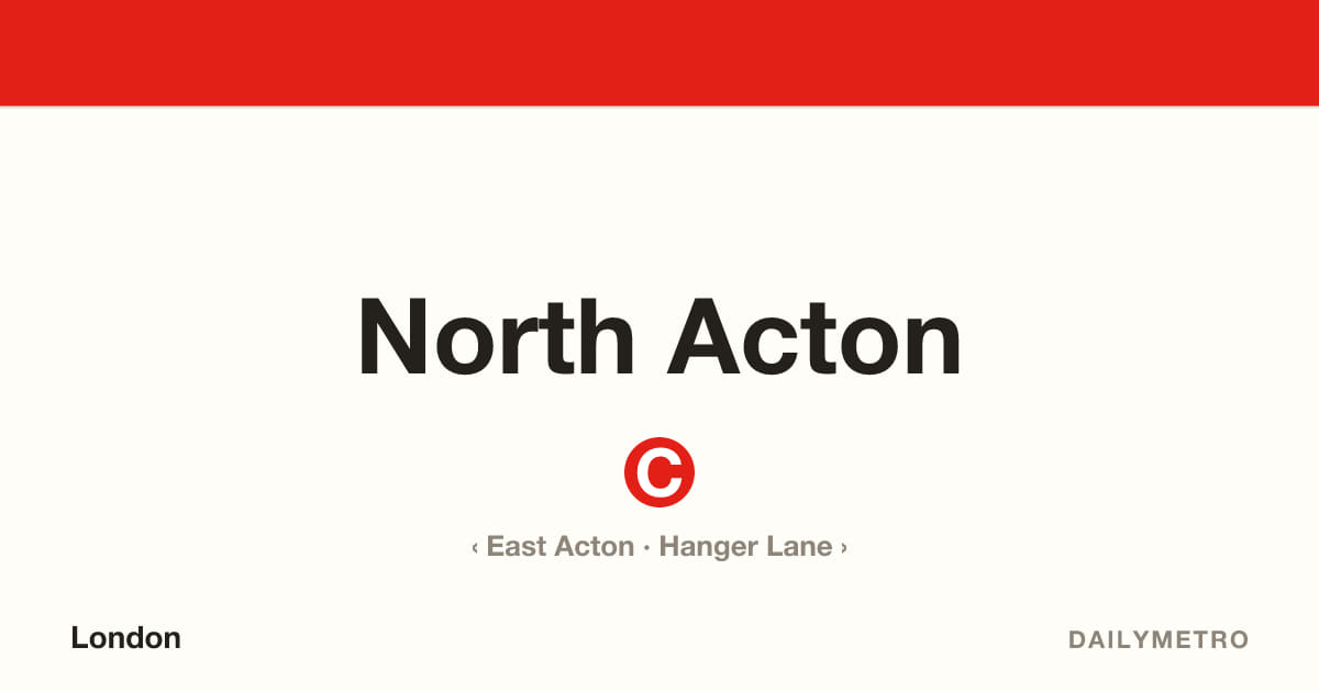 North Acton station · Lines Central