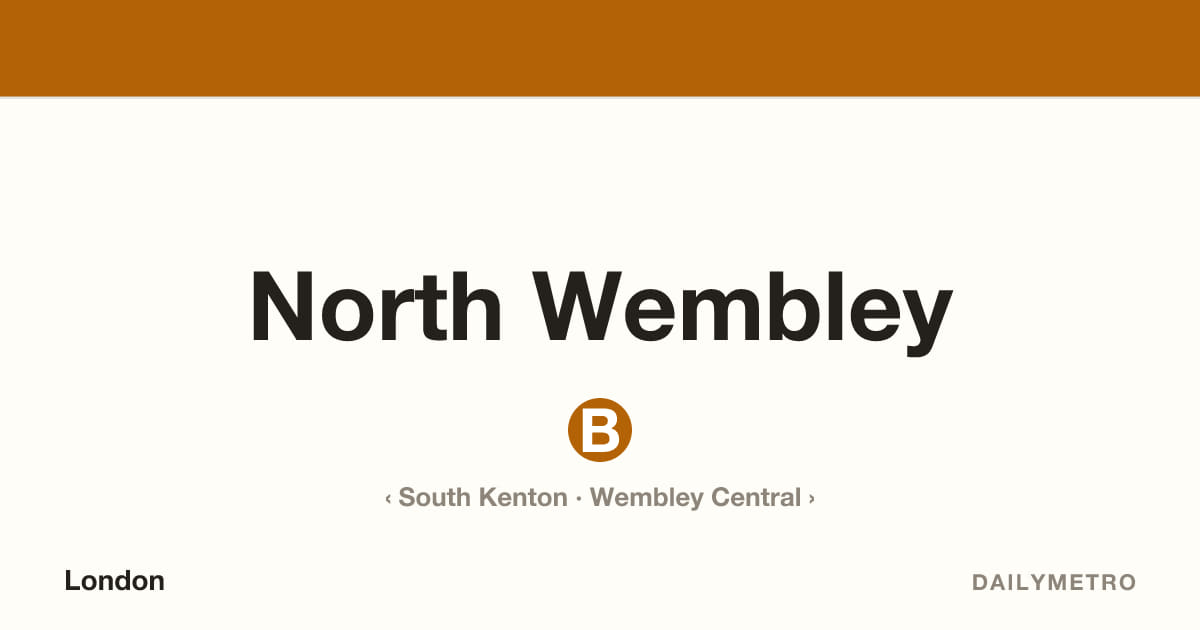 North Wembley station · Lines Bakerloo
