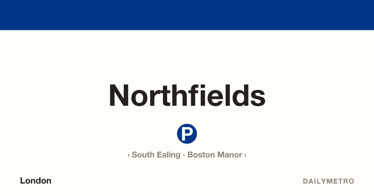 Northfields station · Lines Piccadilly