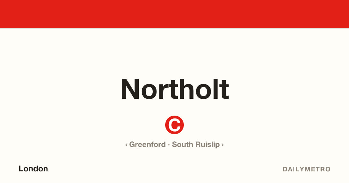 Northolt station · Lines Central