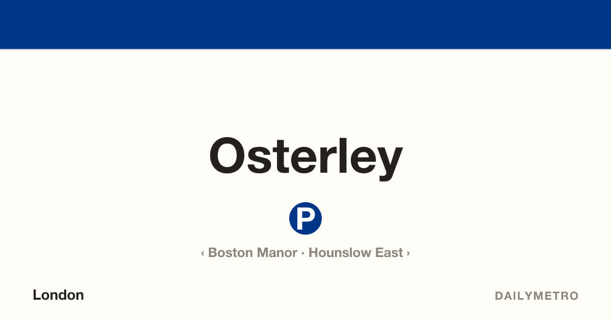 Osterley station · Lines Piccadilly
