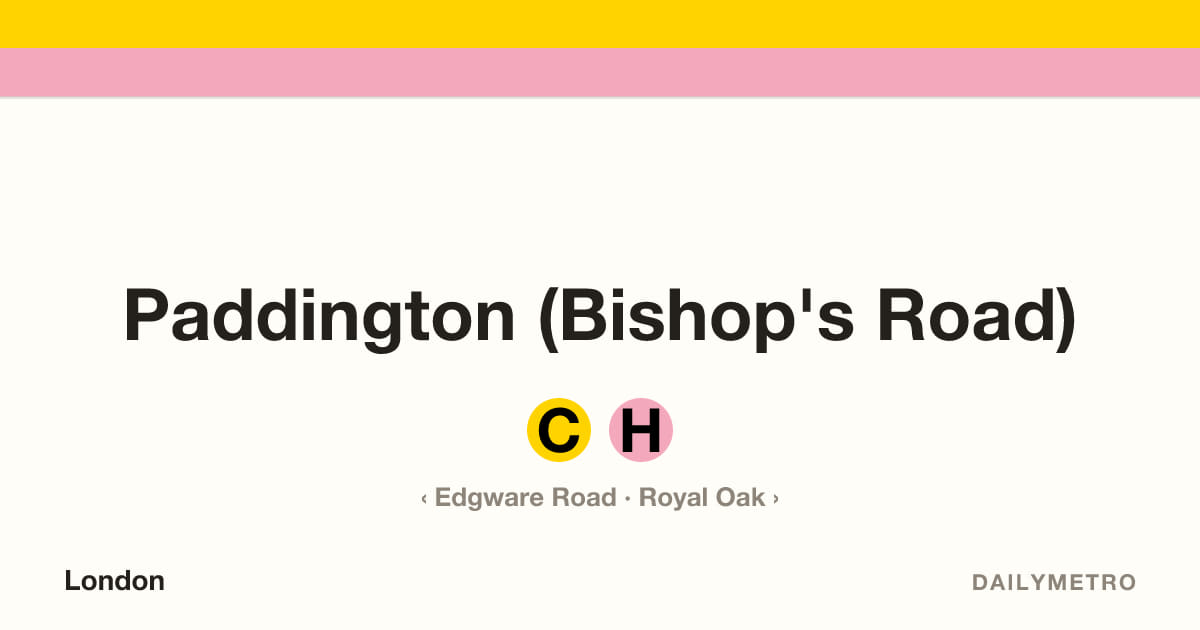 Paddington (Bishop's Road) station · Lines Circle, Hammersmith & City