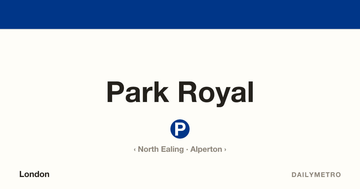 Park Royal station · Lines Piccadilly