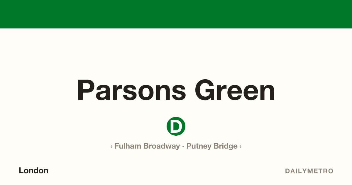 Parsons Green station · Lines District