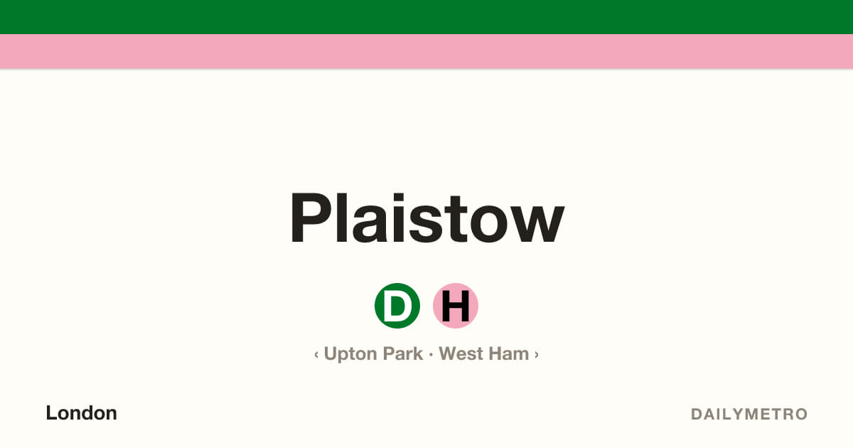 Plaistow station · Lines District, Hammersmith & City