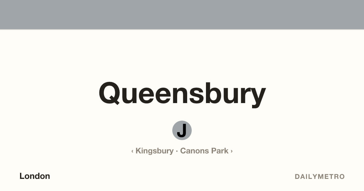 Queensbury station · Lines Jubilee