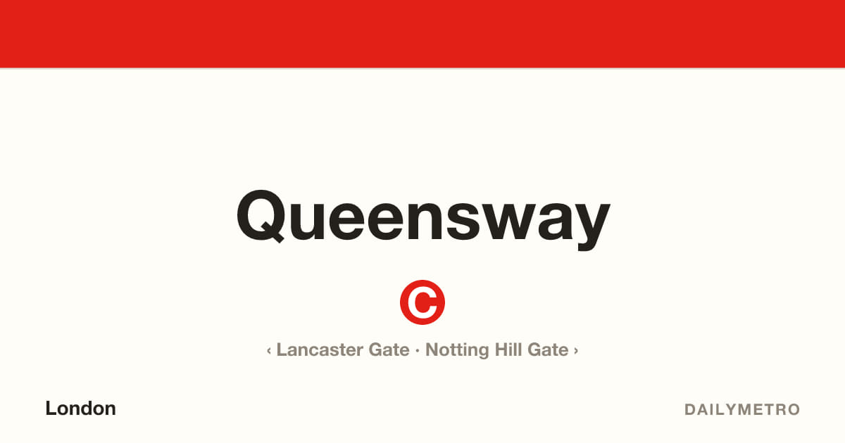 Queensway station · Lines Central