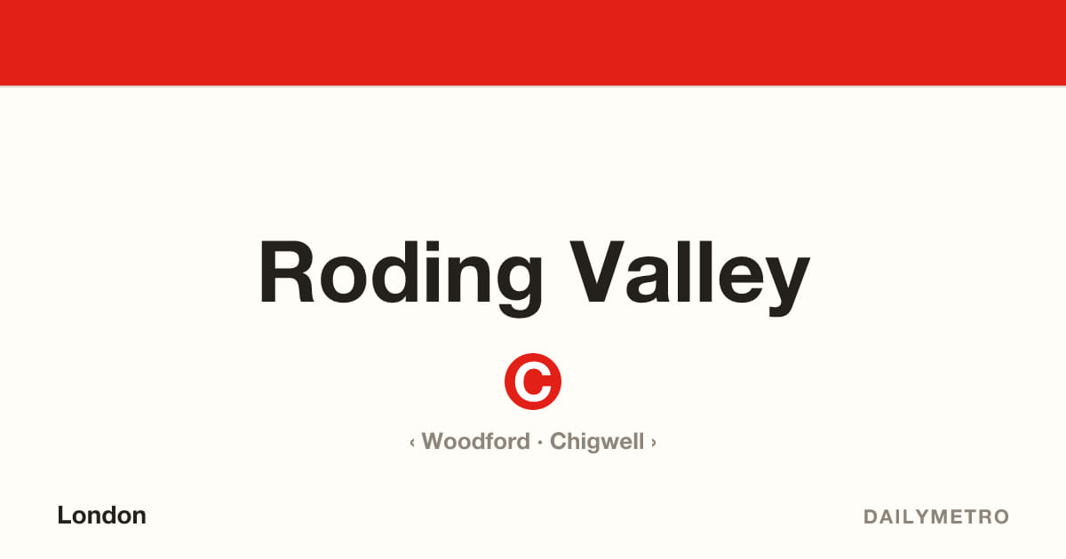 Roding Valley station · Lines Central