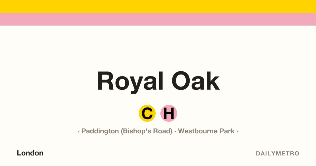 Royal Oak station · Lines Circle, Hammersmith & City