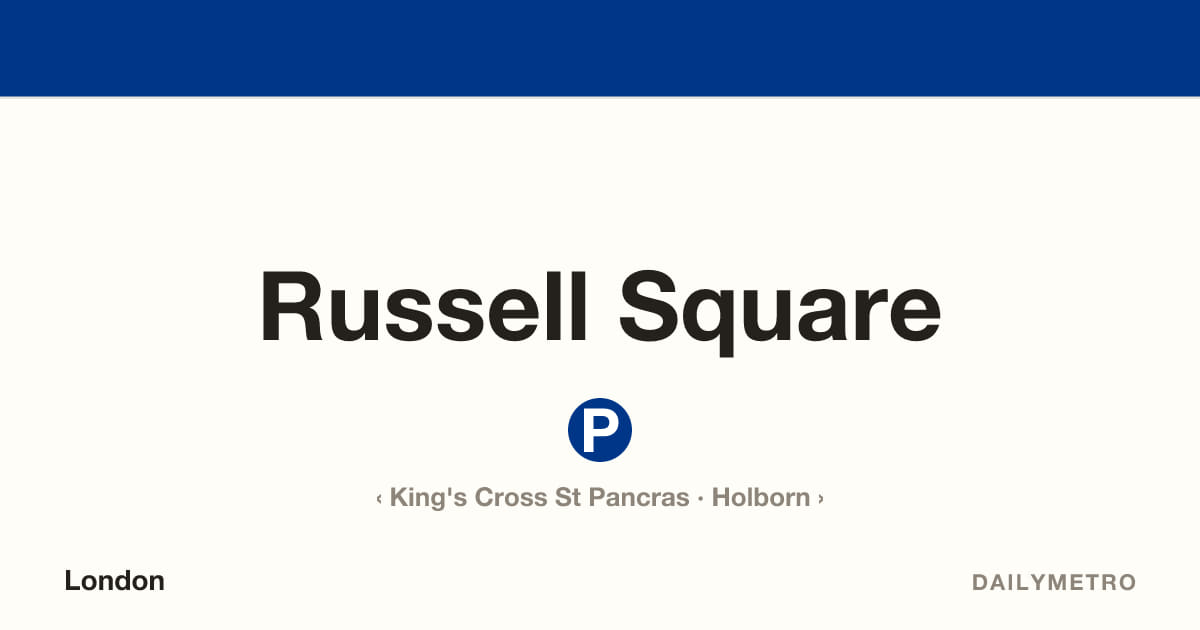 Russell Square station · Lines Piccadilly
