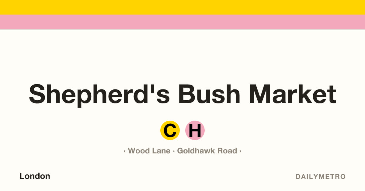 Shepherd's Bush Market station · Lines Circle, Hammersmith & City