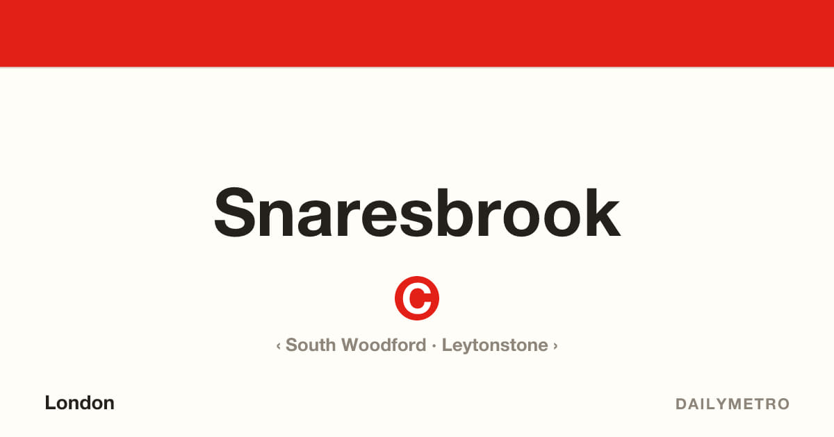 Snaresbrook station · Lines Central