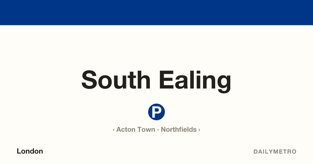 South Ealing station · Lines Piccadilly