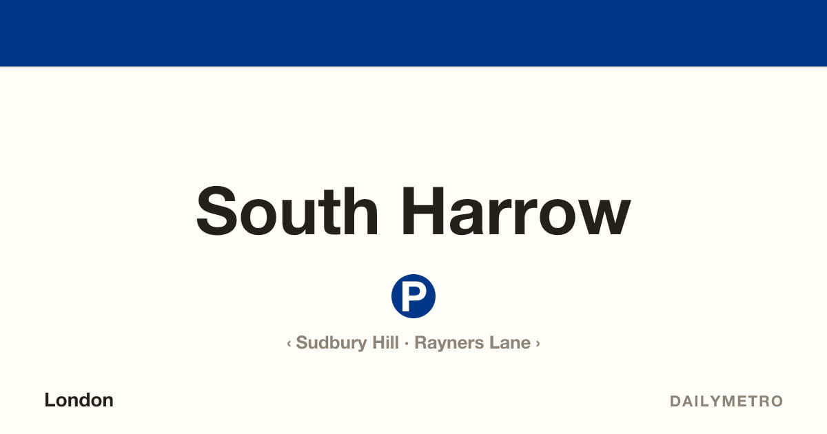 South Harrow station · Lines Piccadilly