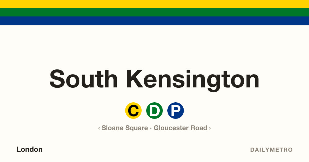 South Kensington station · Lines Circle, District, Piccadilly