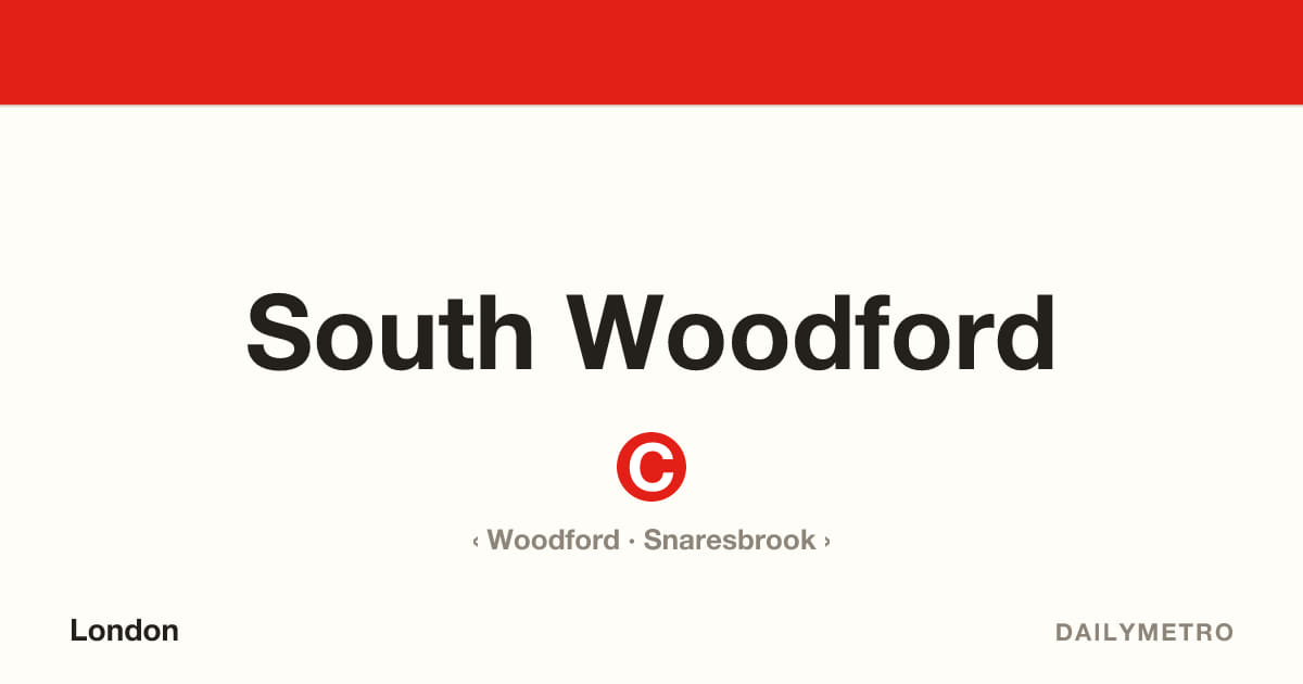 South Woodford station · Lines Central