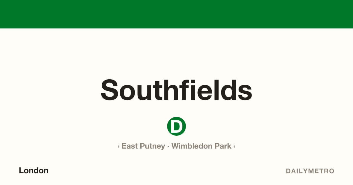Southfields station · Lines District