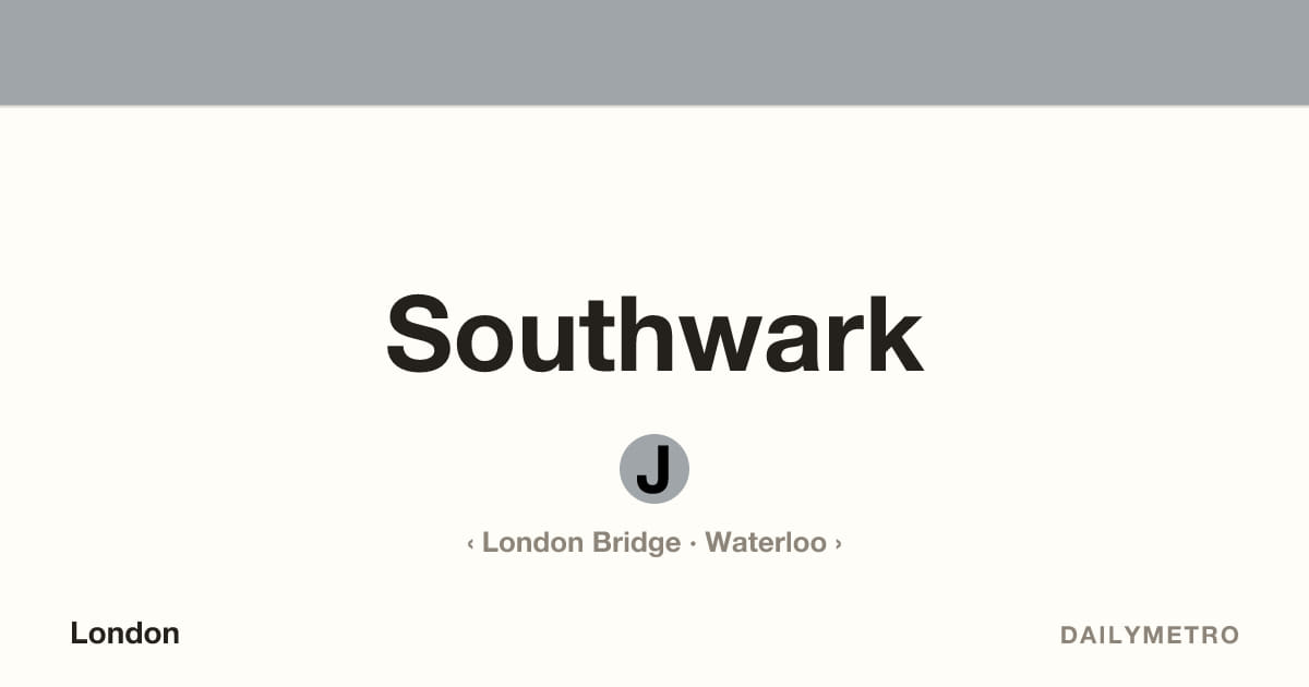 Southwark station · Lines Jubilee