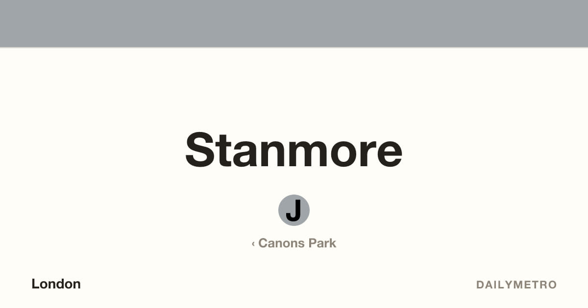 Stanmore station · Lines Jubilee