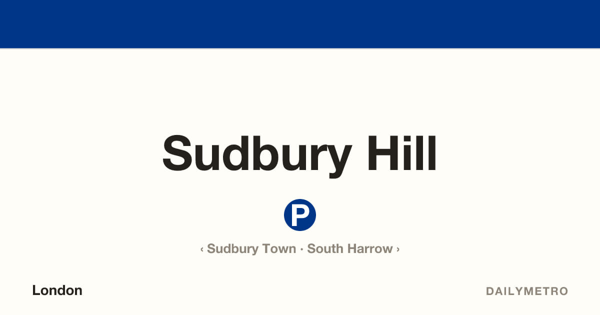 Sudbury Hill station · Lines Piccadilly