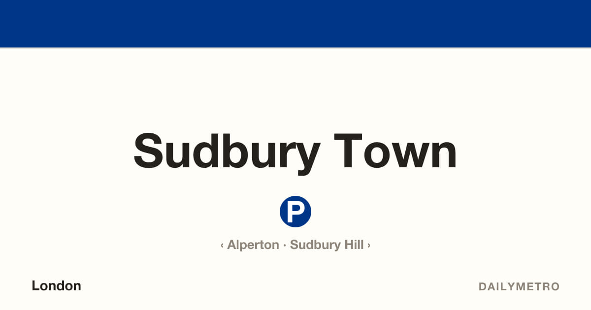 Sudbury Town station · Lines Piccadilly