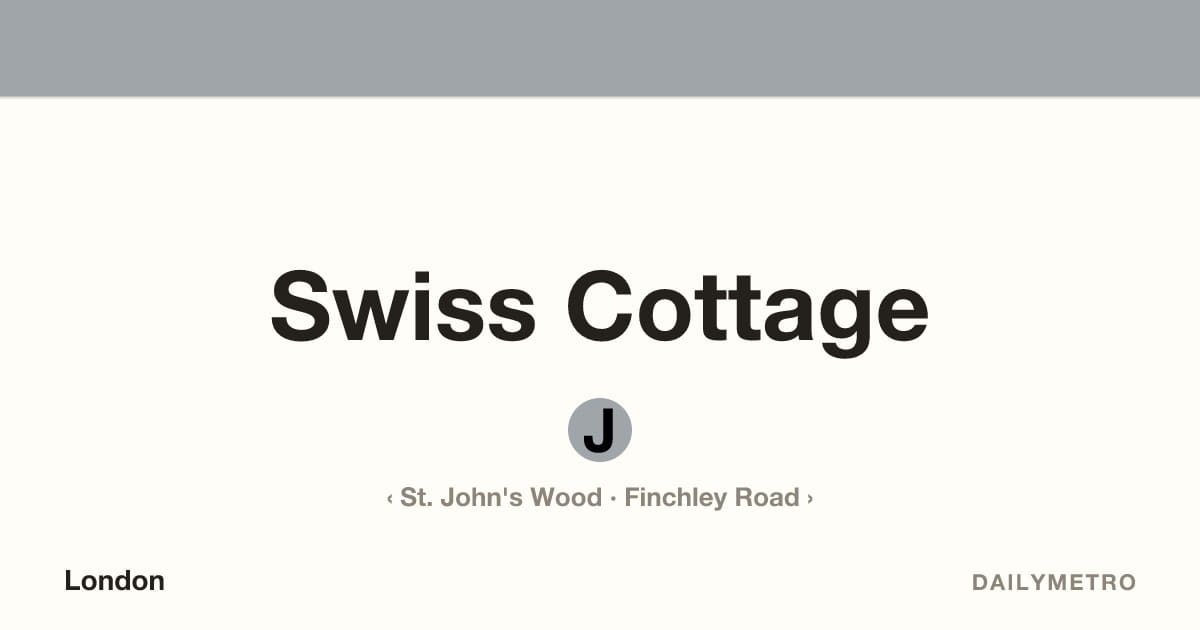Swiss Cottage station · Lines Jubilee