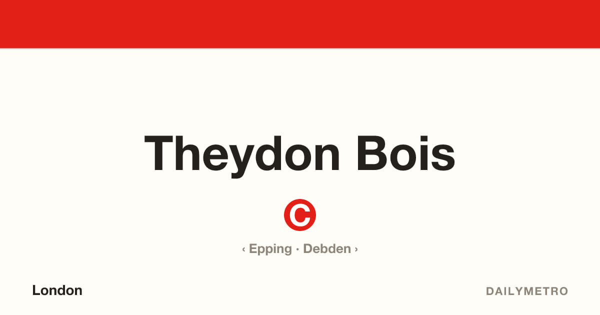Theydon Bois station · Lines Central
