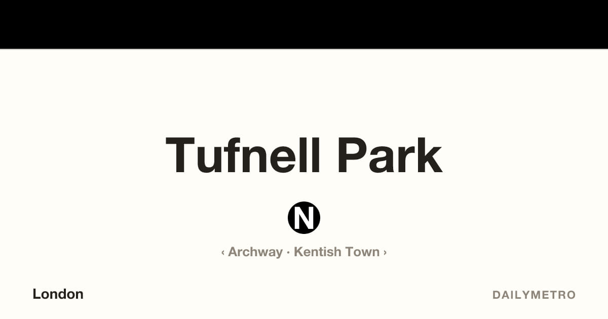 Tufnell Park station · Lines Northern