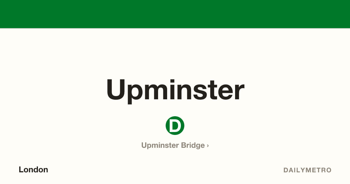 Upminster station · Lines District