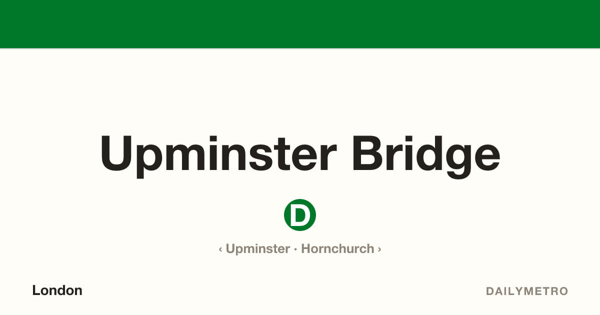 Upminster Bridge station · Lines District