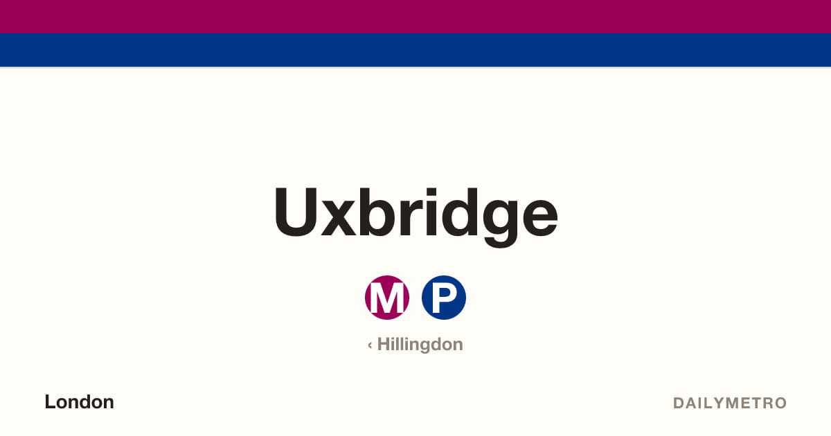 Uxbridge station · Lines Metropolitan, Piccadilly