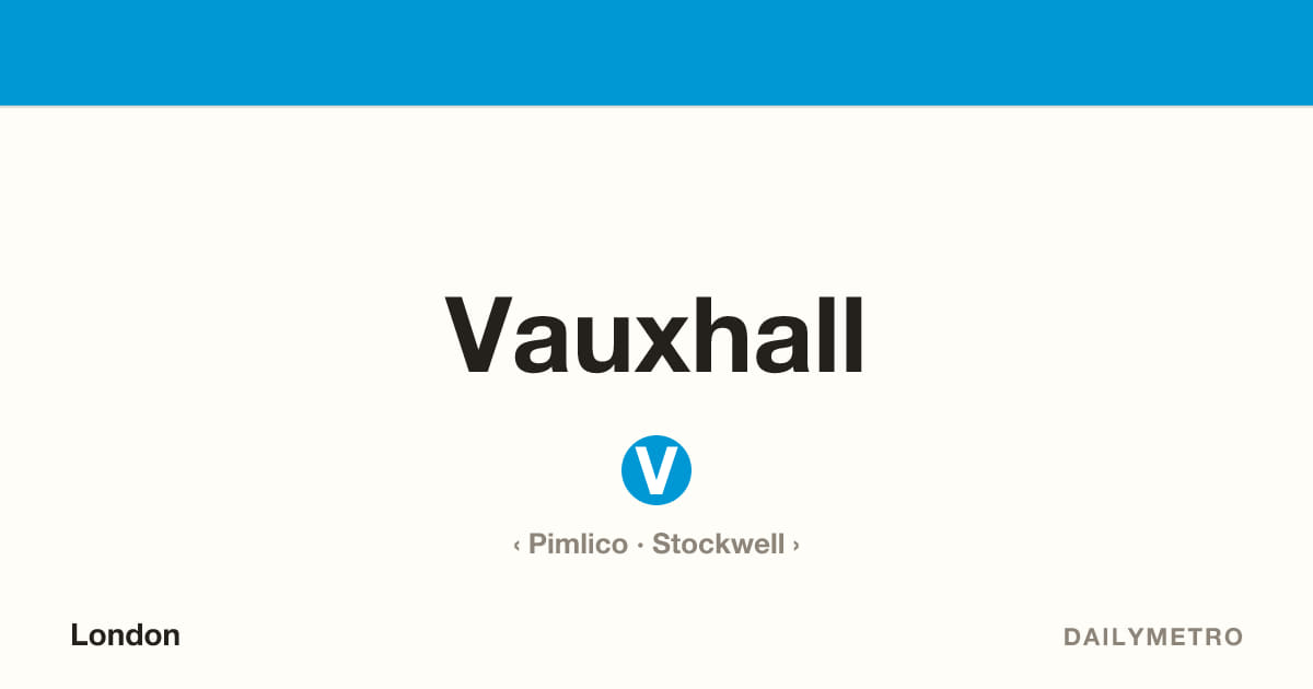 Vauxhall station · Lines Victoria