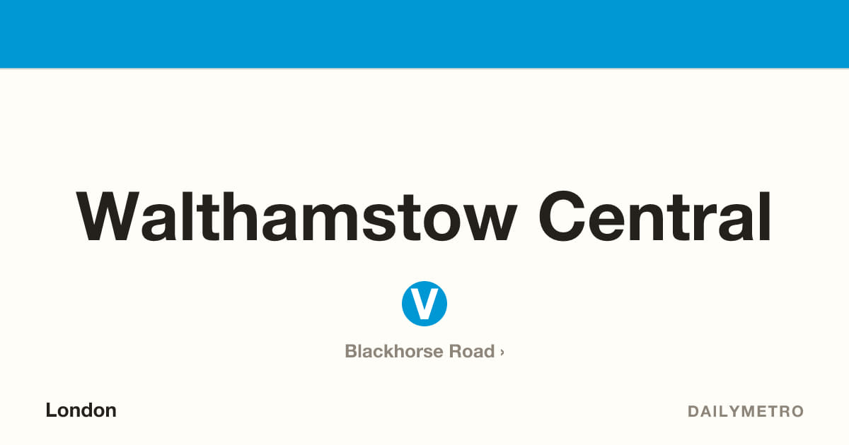 Walthamstow Central station · Lines Victoria