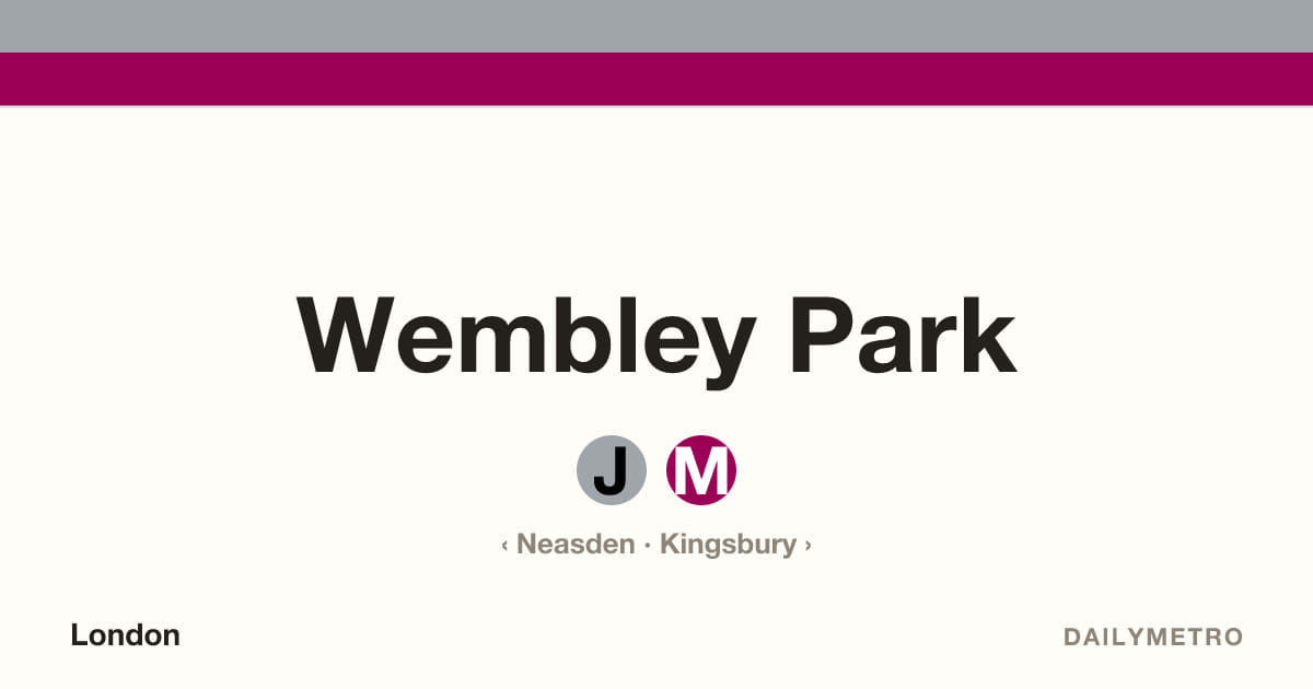 Wembley Park station · Lines Jubilee, Metropolitan