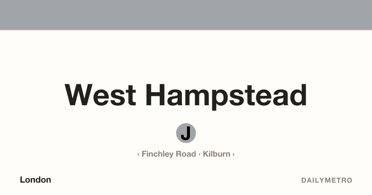 West Hampstead station · Lines Jubilee