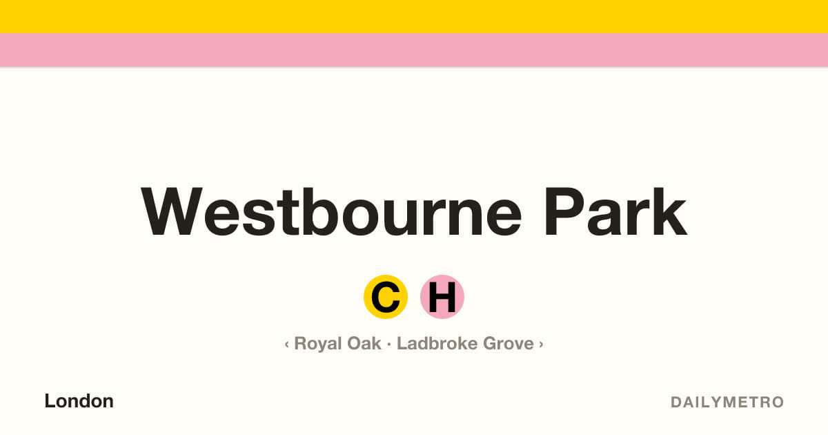 Westbourne Park station · Lines Circle, Hammersmith & City